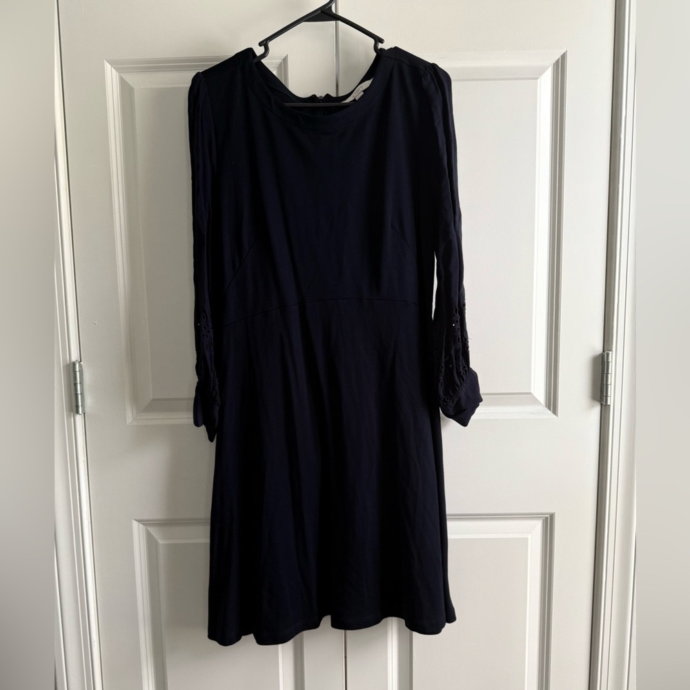 LOFT Black Long Sleeve Dress
